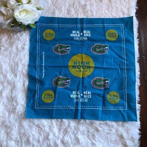 Florida Gator/High Noon Turquoise Handkerchief - 21" x 21"